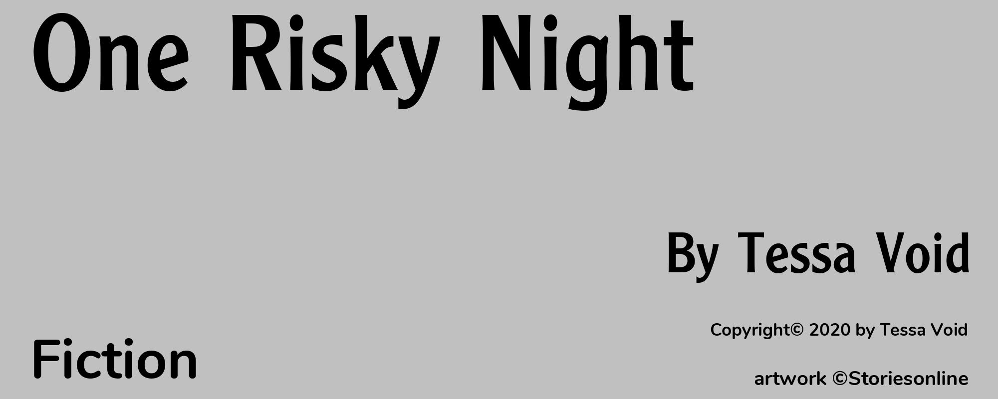 One Risky Night - Cover