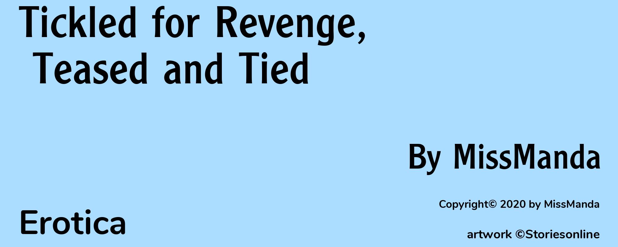 Tickled for Revenge, Teased and Tied - Cover