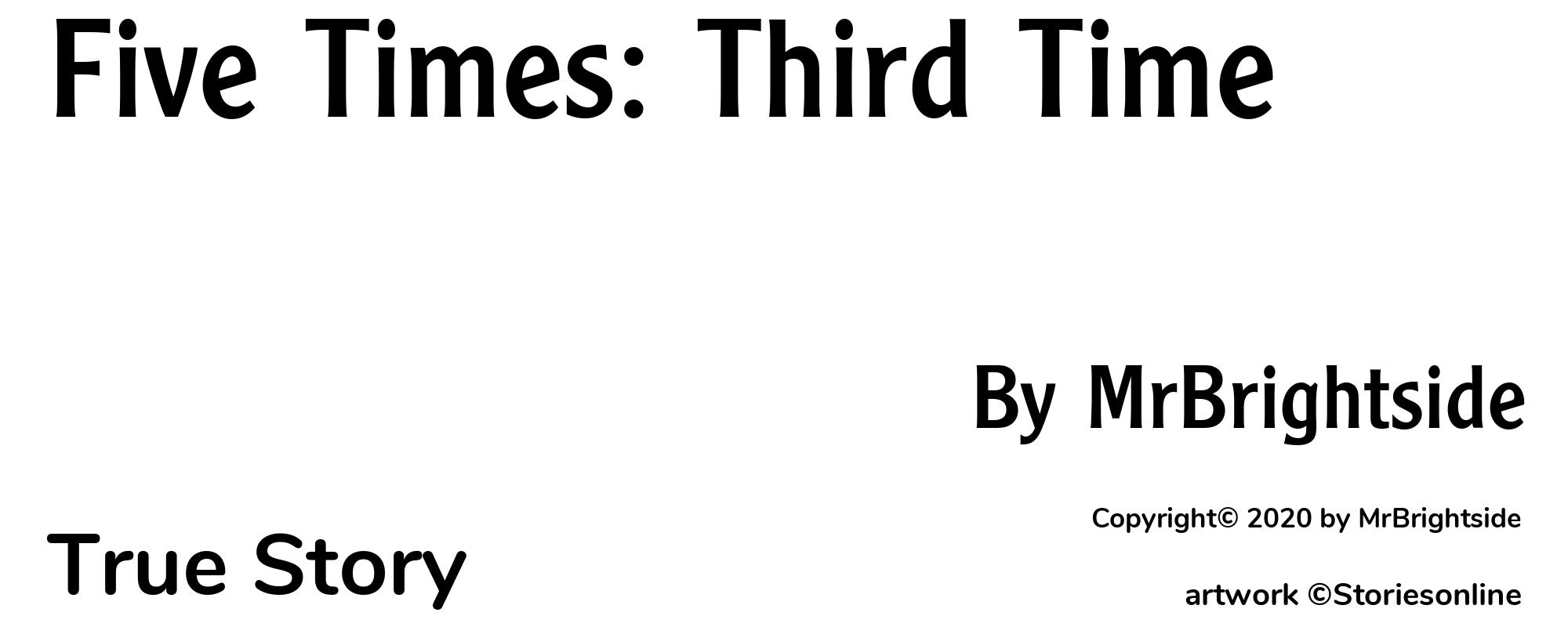 Five Times: Third Time - Cover