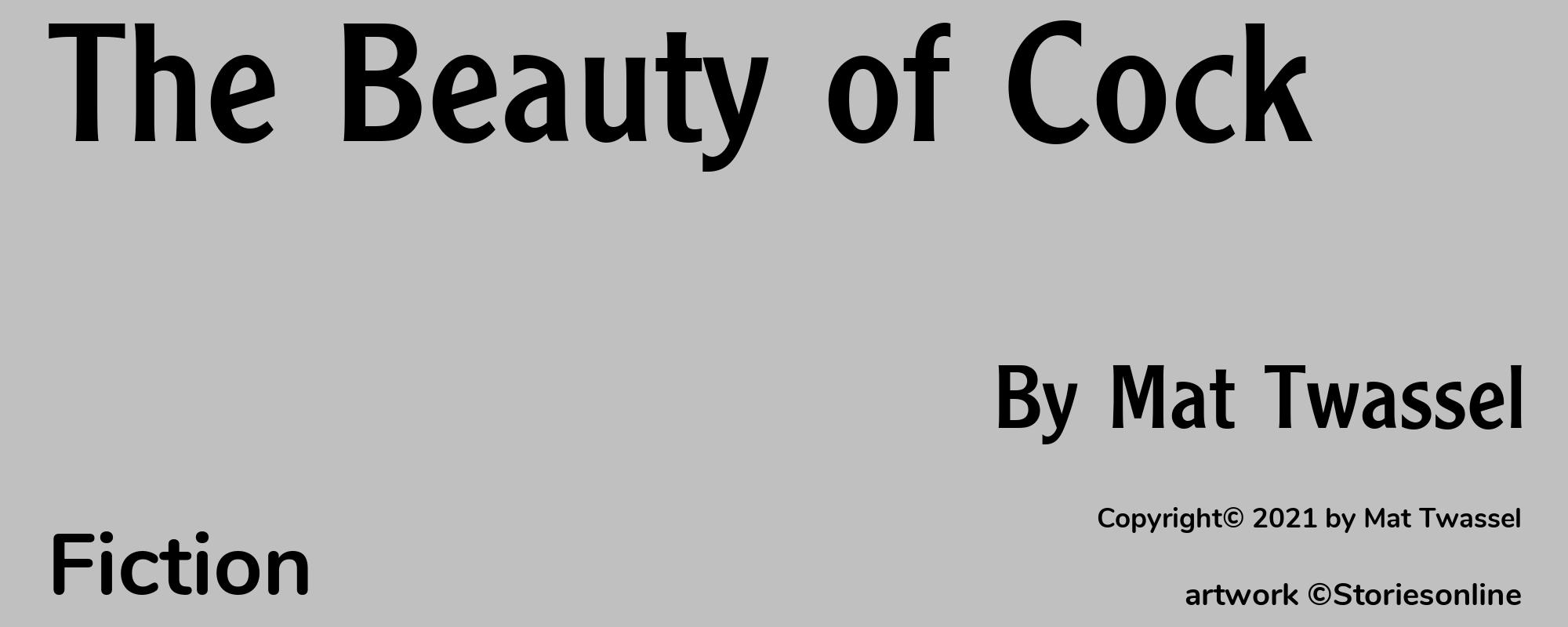 The Beauty of Cock - Cover