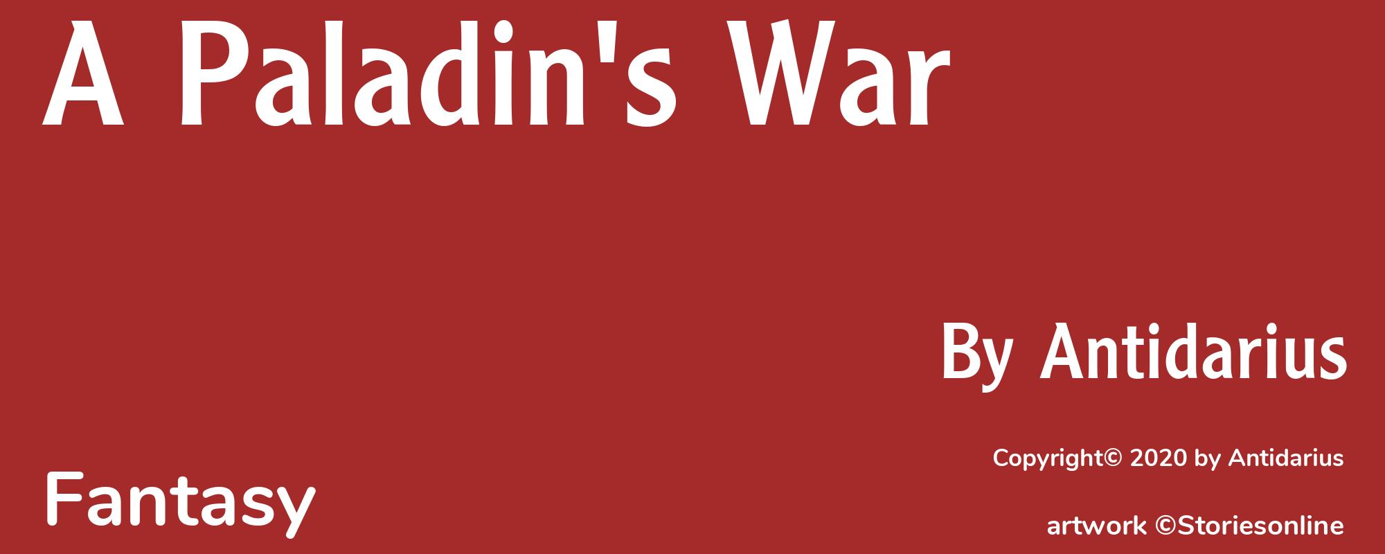 A Paladin's War - Cover