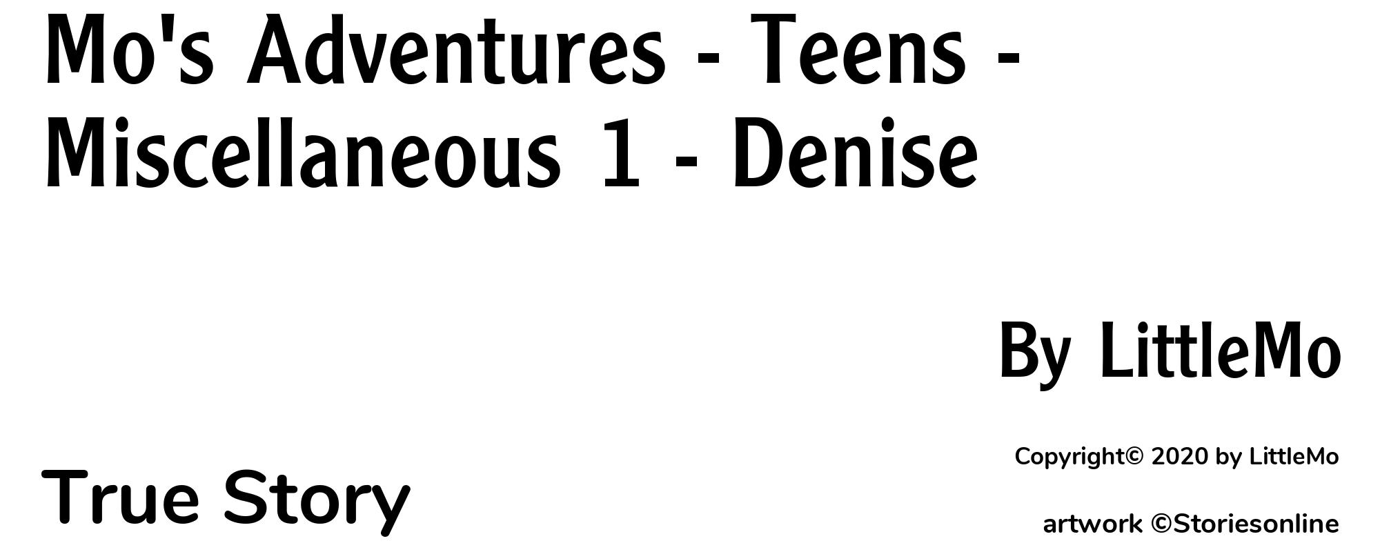 Mo's Adventures - Teens - Miscellaneous 1 - Denise - Cover