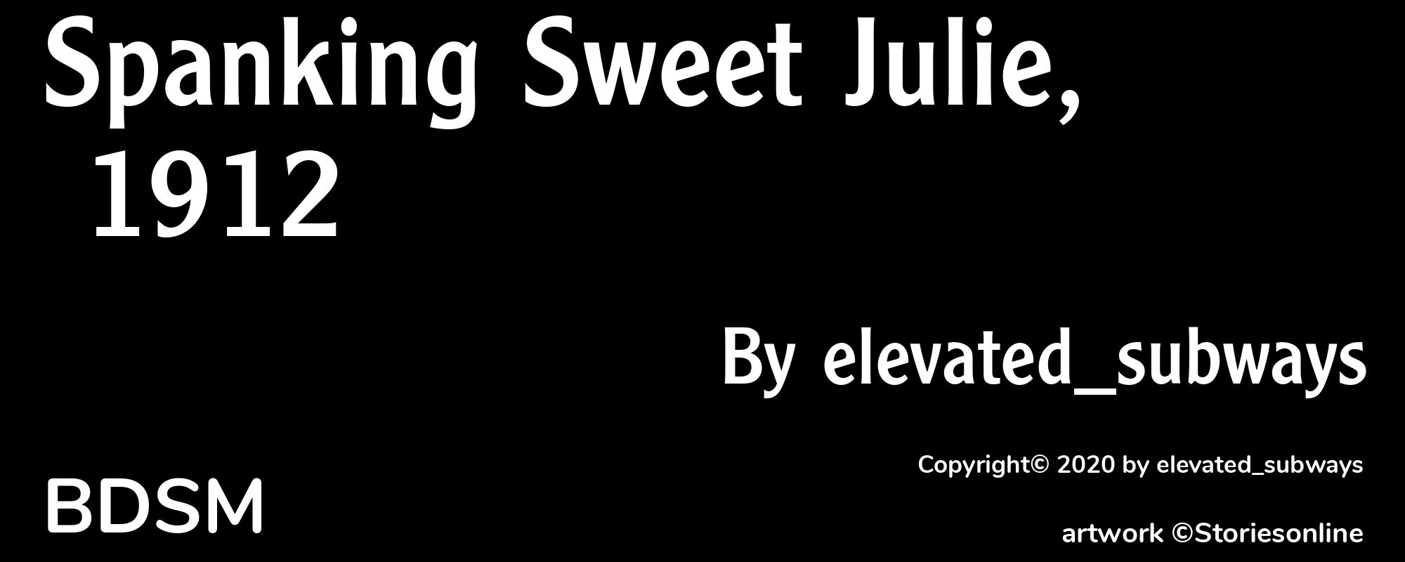 Spanking Sweet Julie, 1912 - Cover
