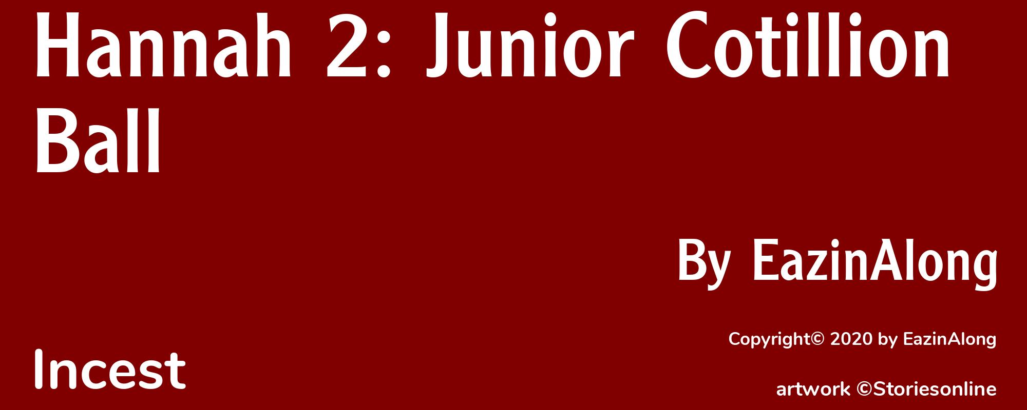 Hannah 2: Junior Cotillion Ball - Cover