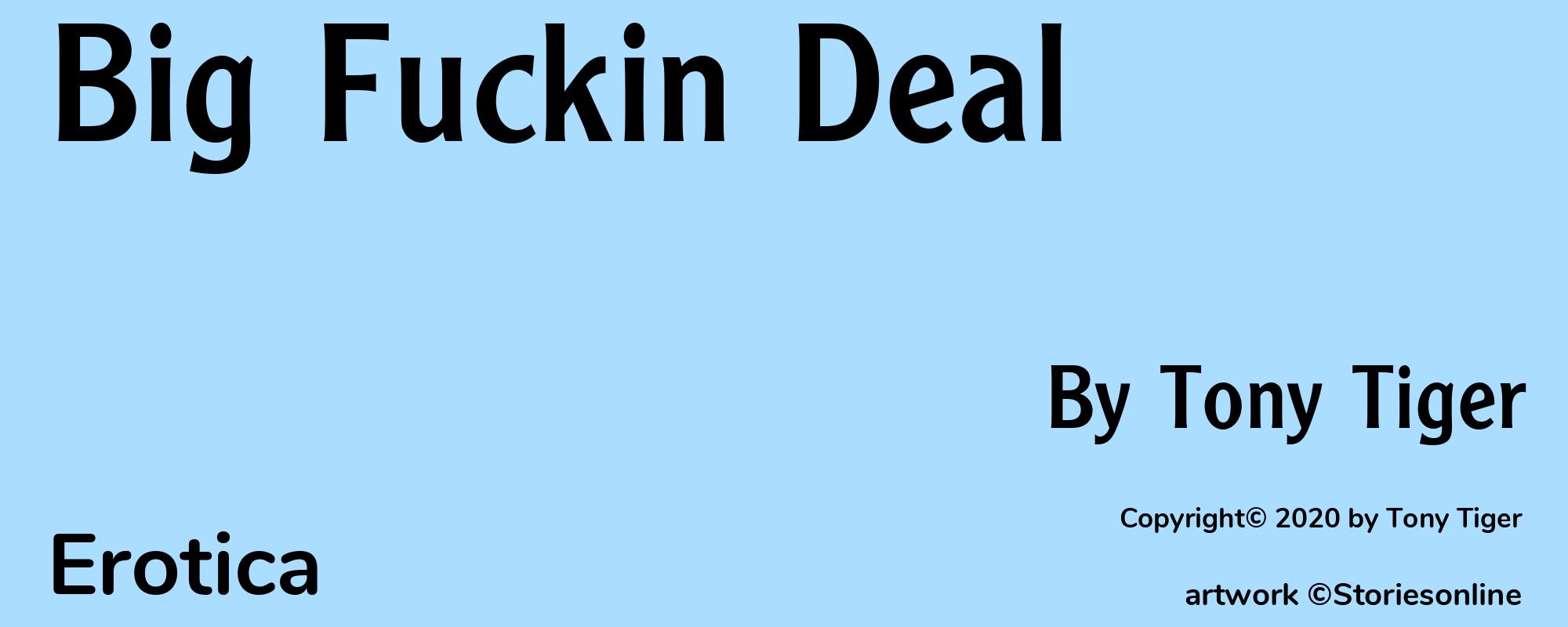 Big Fuckin Deal - Cover