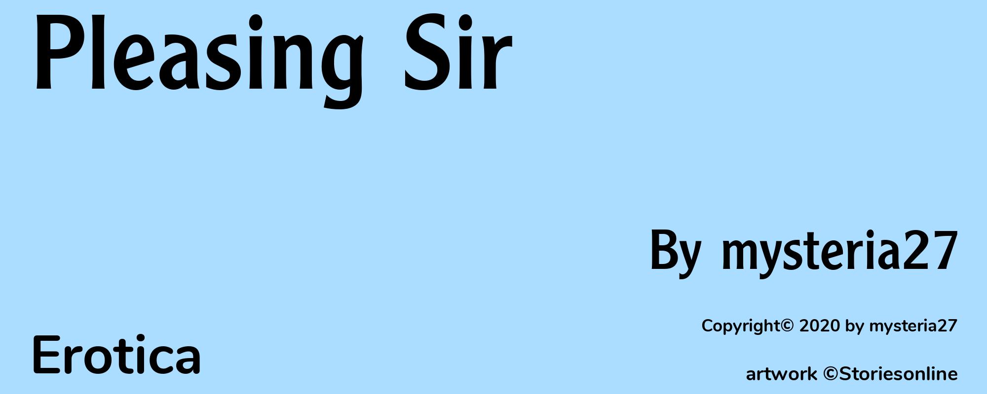 Pleasing Sir - Cover