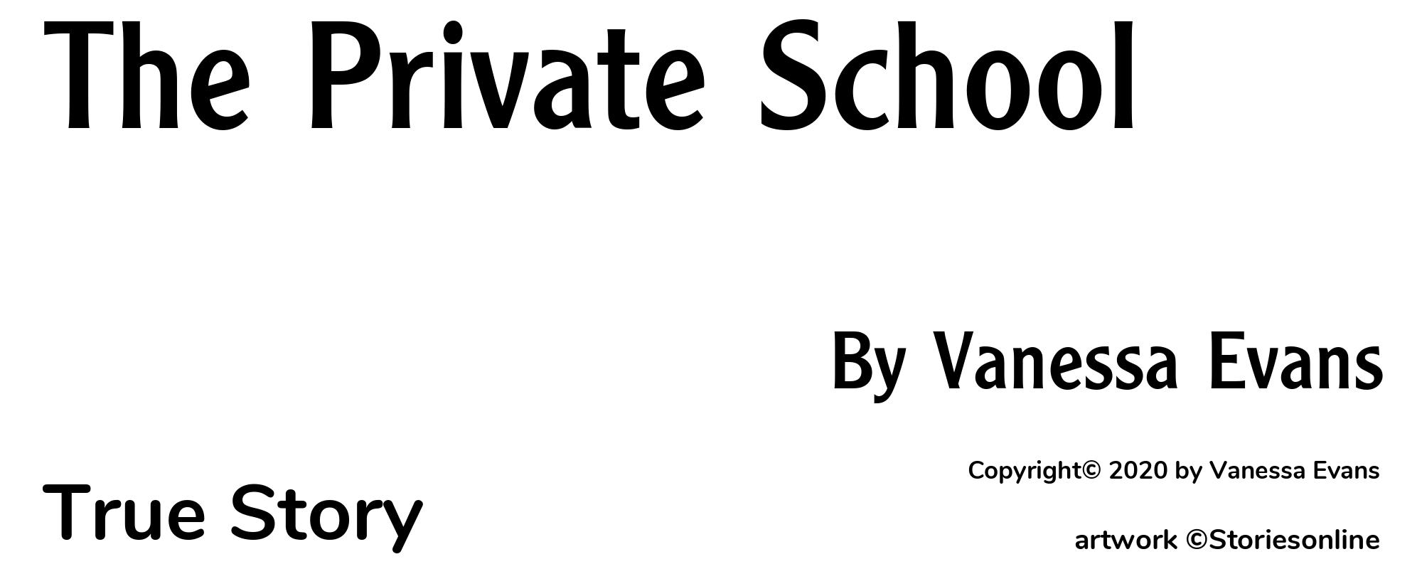 The Private School - Cover