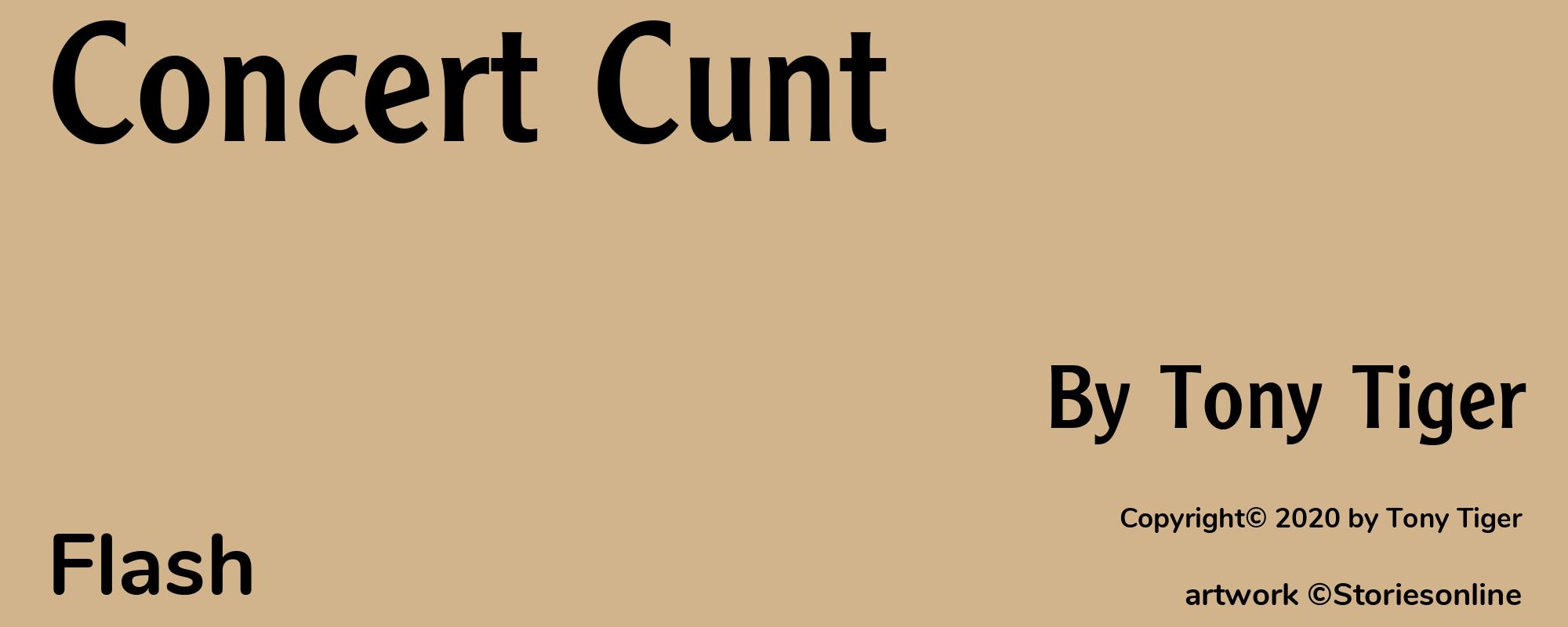 Concert Cunt - Cover