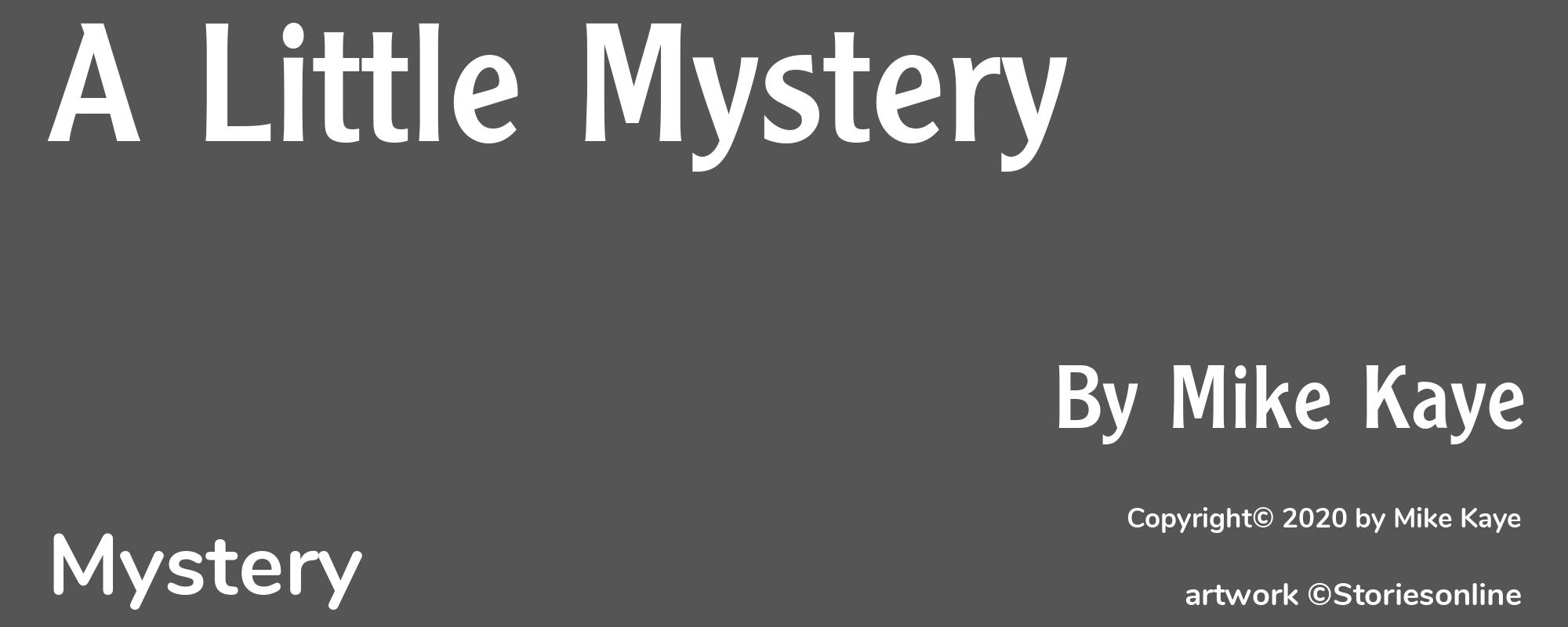 A Little Mystery - Cover