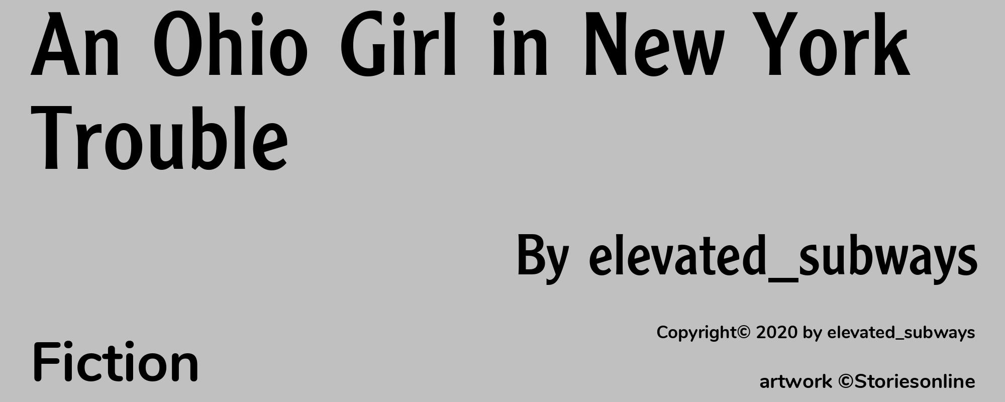 An Ohio Girl in New York Trouble - Cover