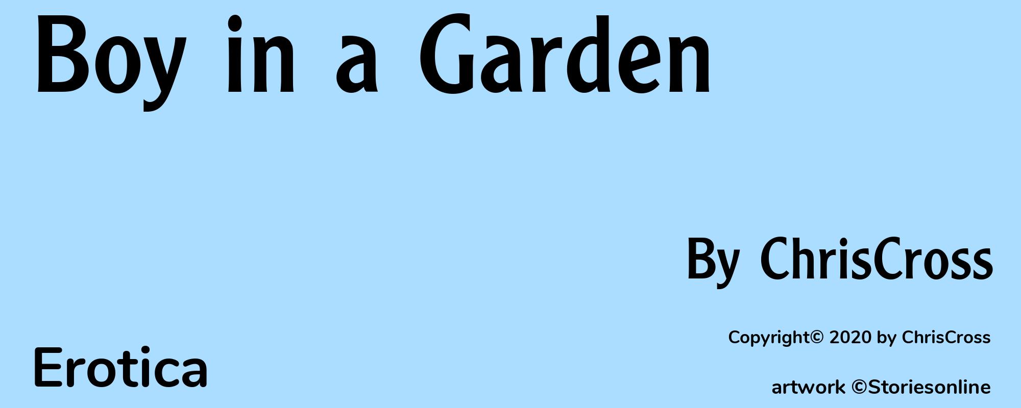 Boy in a Garden - Cover