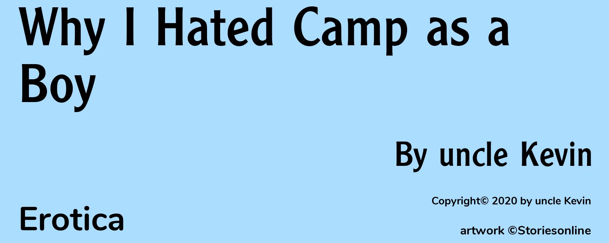 Why I Hated Camp as a Boy - Cover