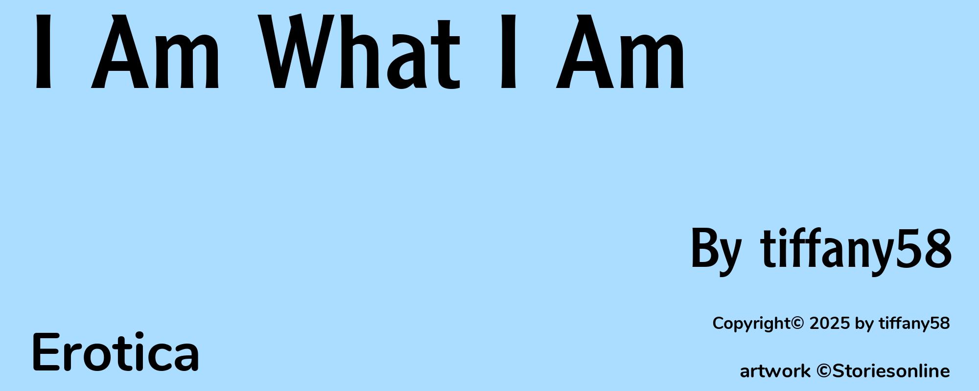 I Am What I Am - Cover