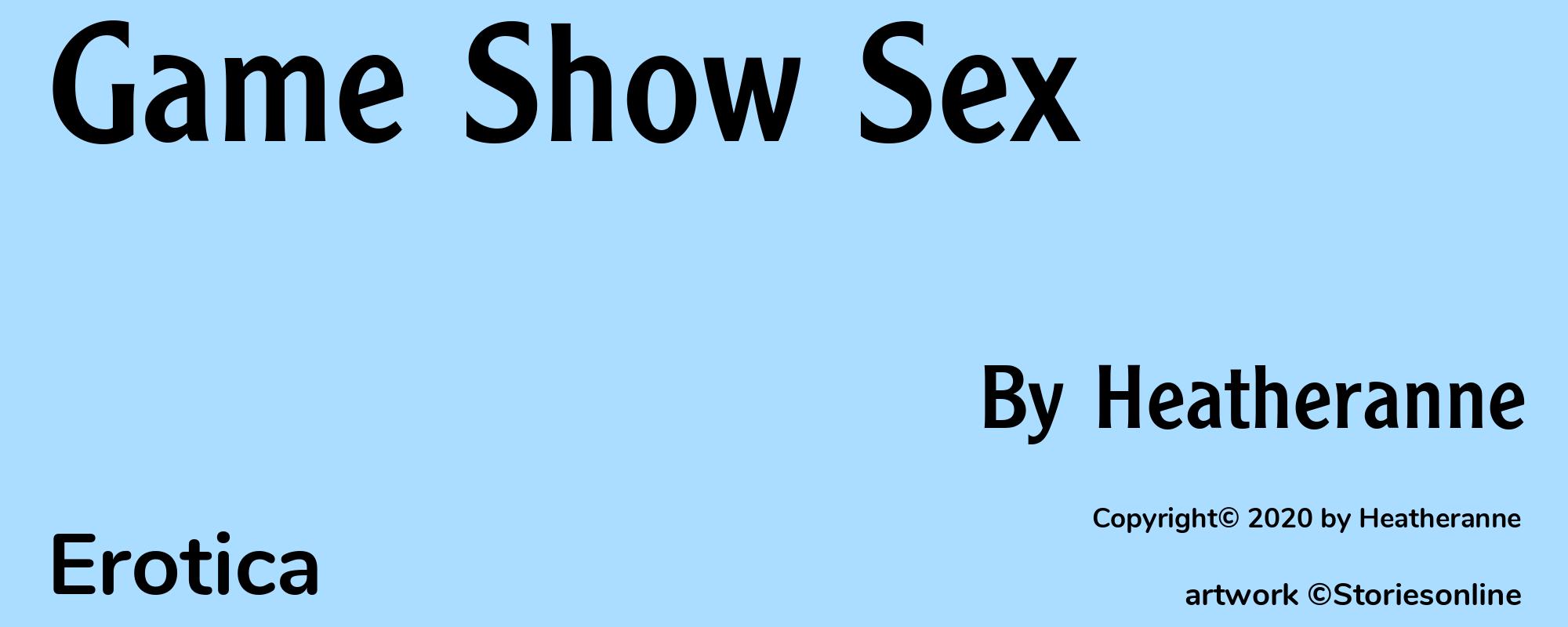 Game Show Sex - Cover