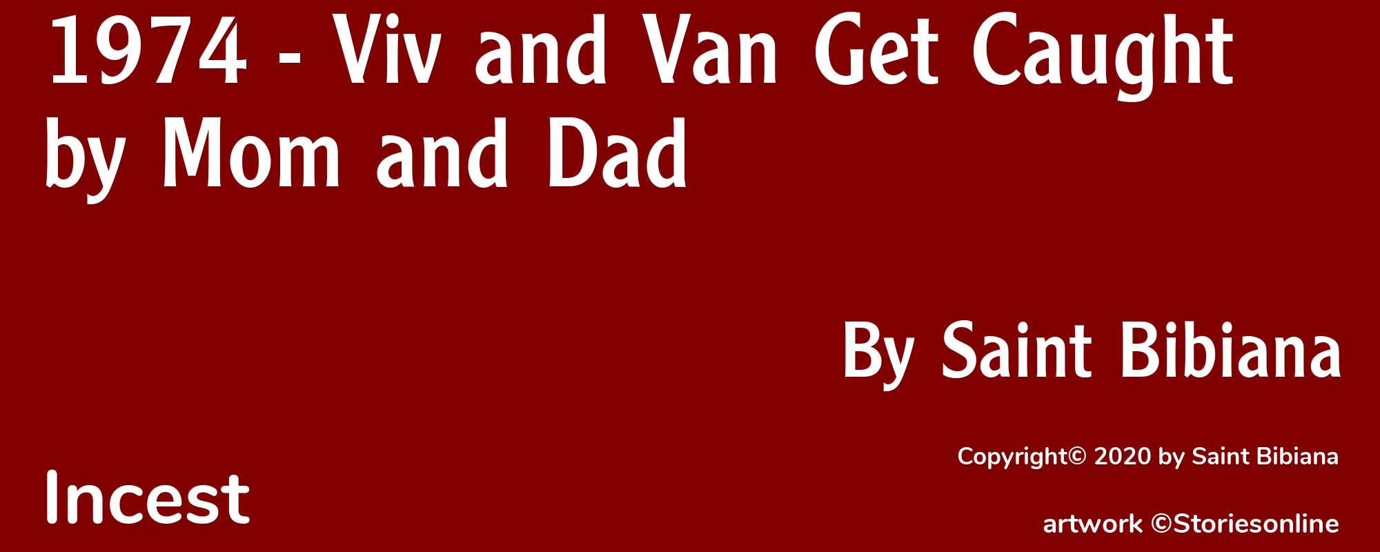 1974 - Viv and Van Get Caught by Mom and Dad - Cover