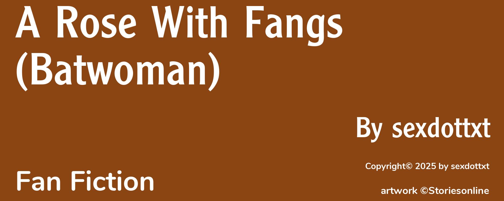 A Rose With Fangs (Batwoman) - Cover