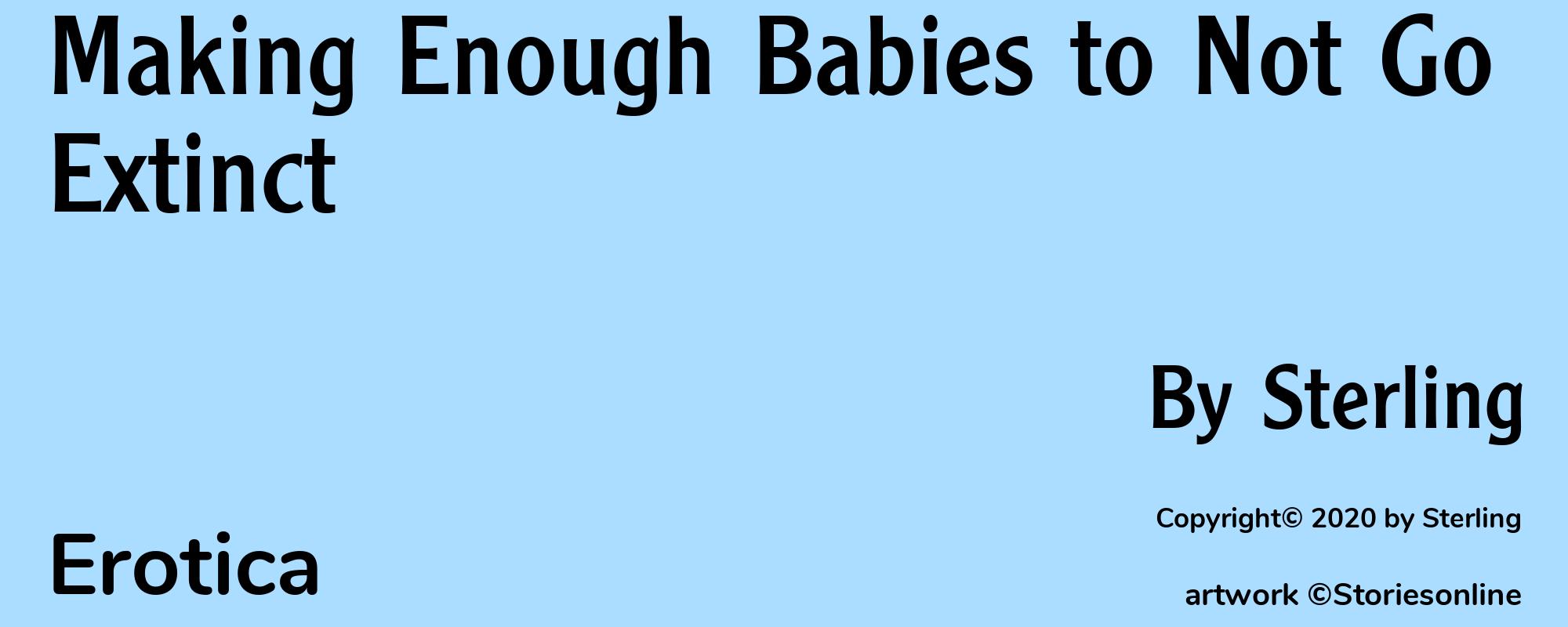 Making Enough Babies to Not Go Extinct - Cover