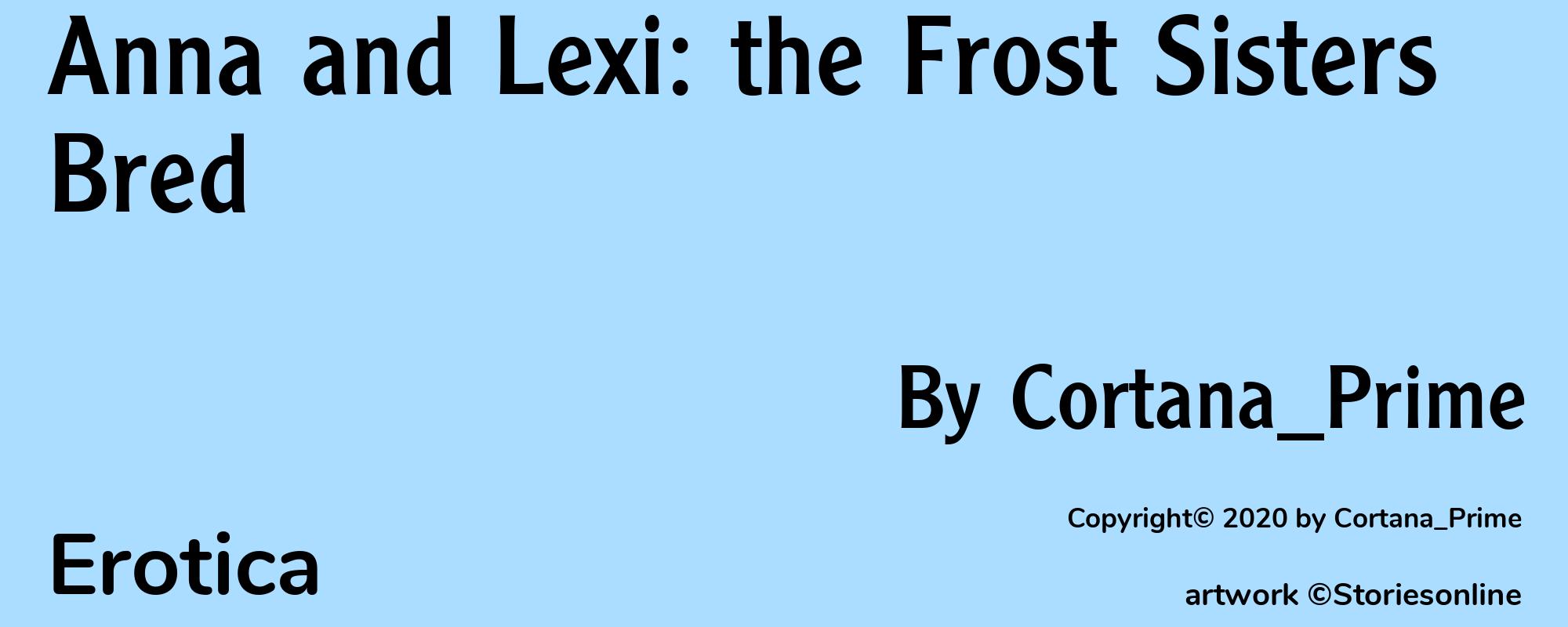 Anna and Lexi: the Frost Sisters Bred - Cover