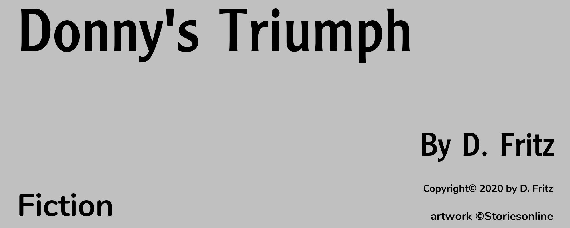 Donny's Triumph - Cover