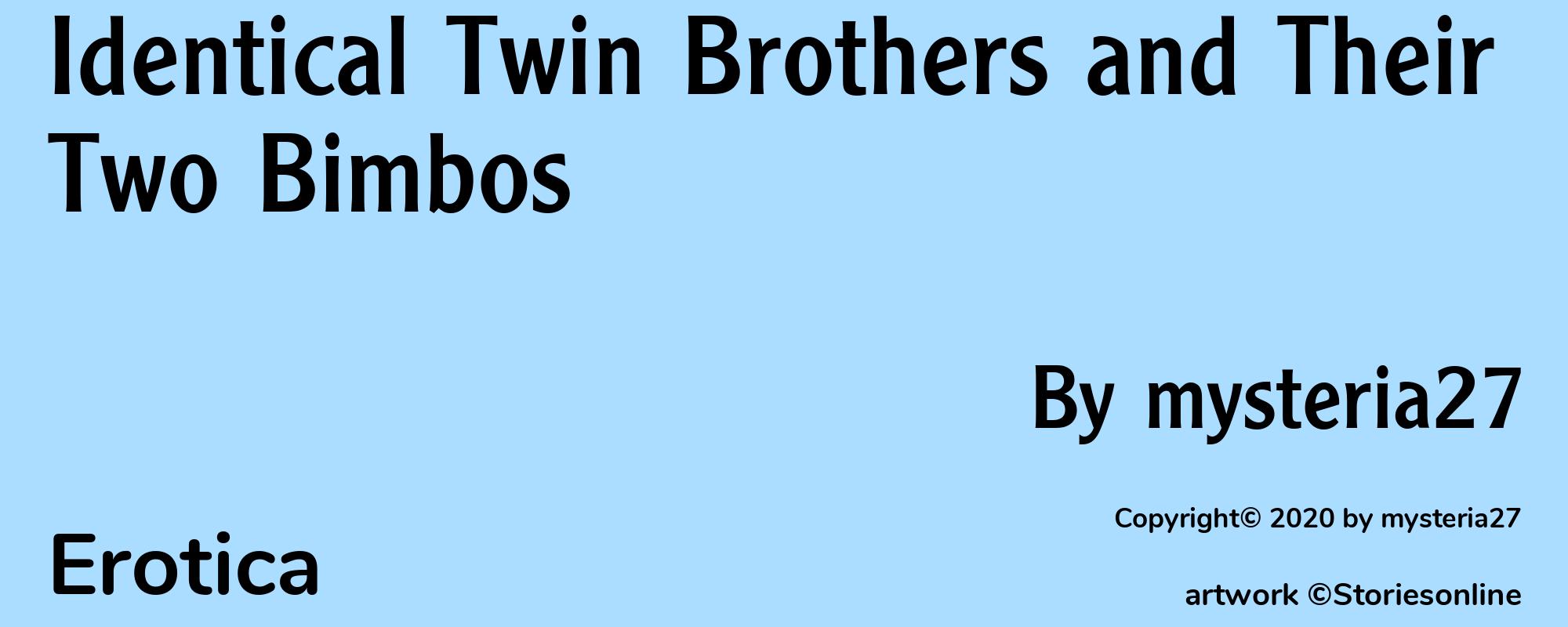 Identical Twin Brothers and Their Two Bimbos - Cover