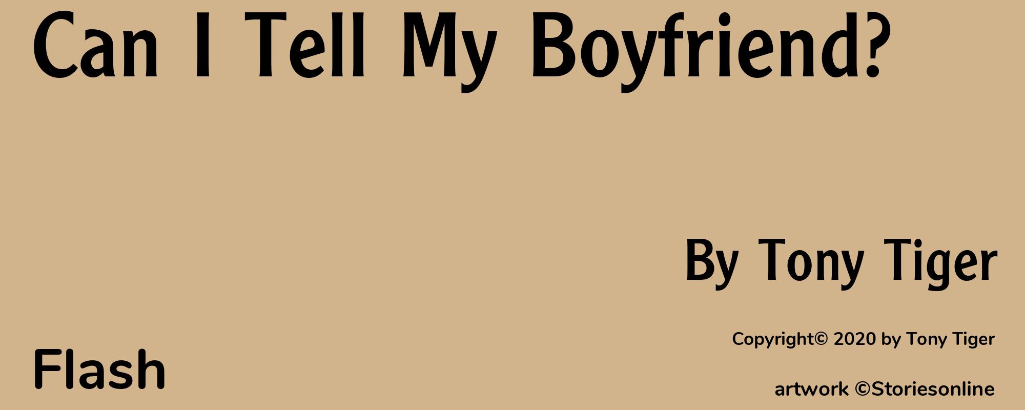 Can I Tell My Boyfriend? - Cover