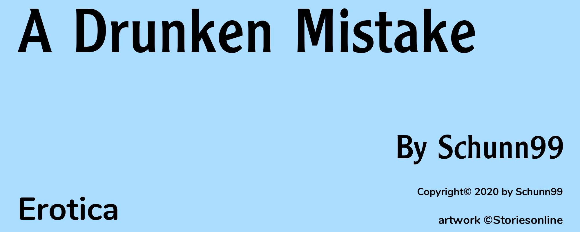 A Drunken Mistake - Cover