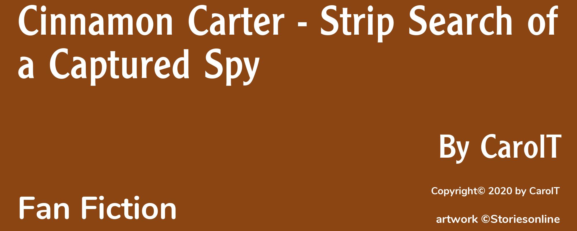 Cinnamon Carter - Strip Search of a Captured Spy - Cover