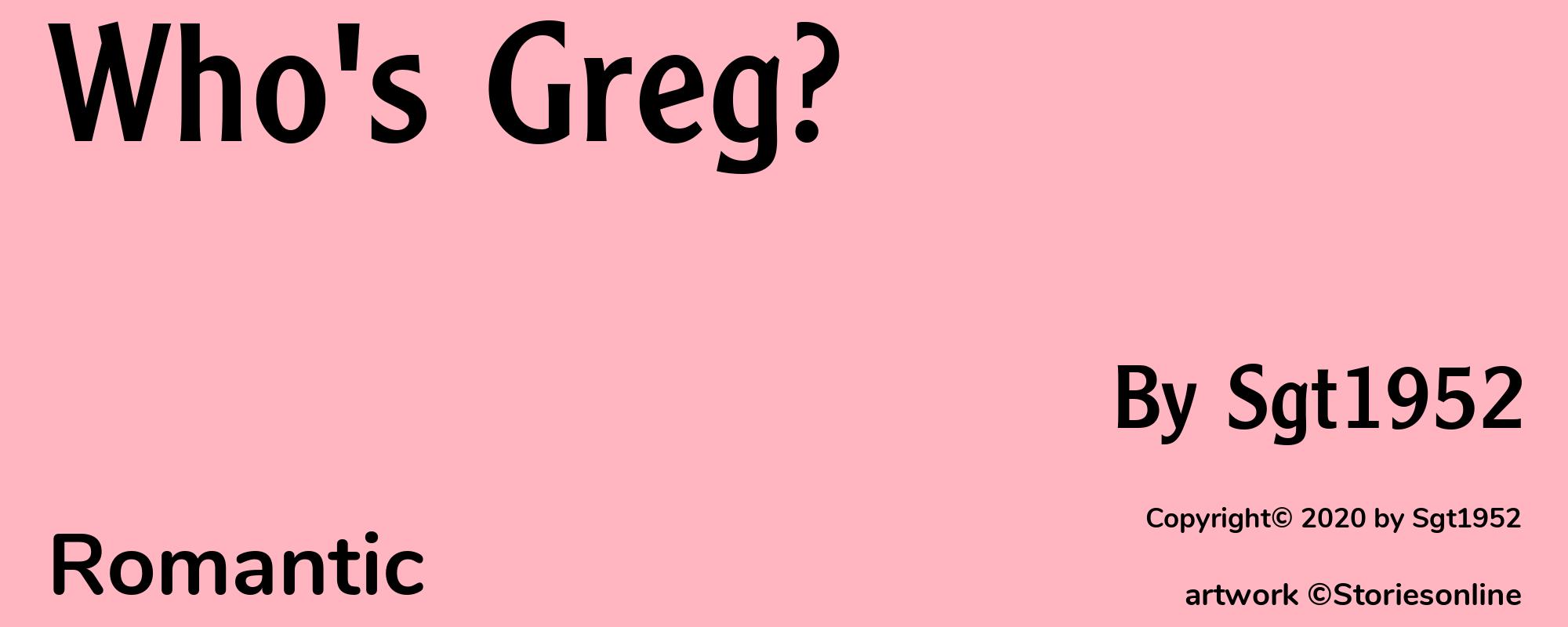 Who's Greg? - Cover