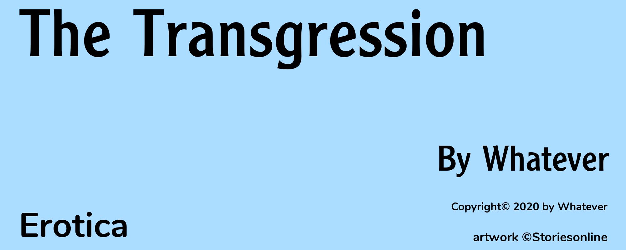 The Transgression - Cover