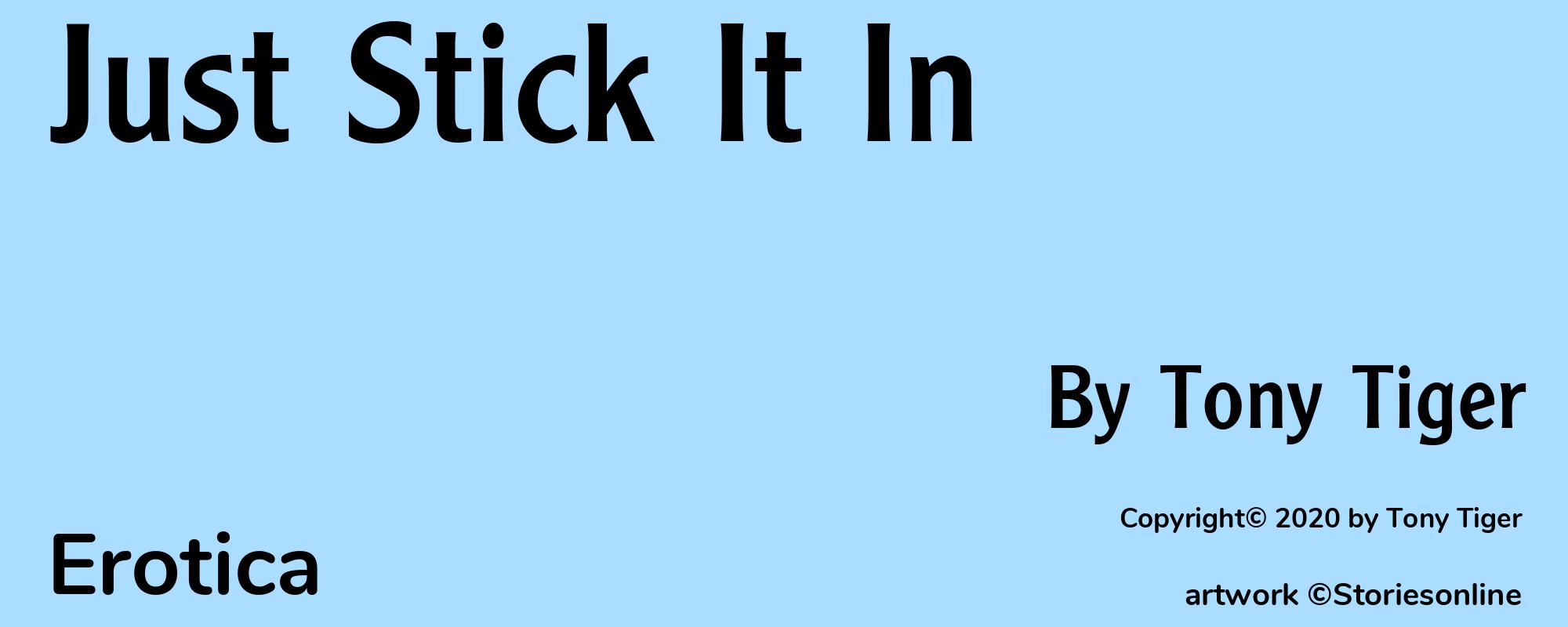 Just Stick It In - Cover