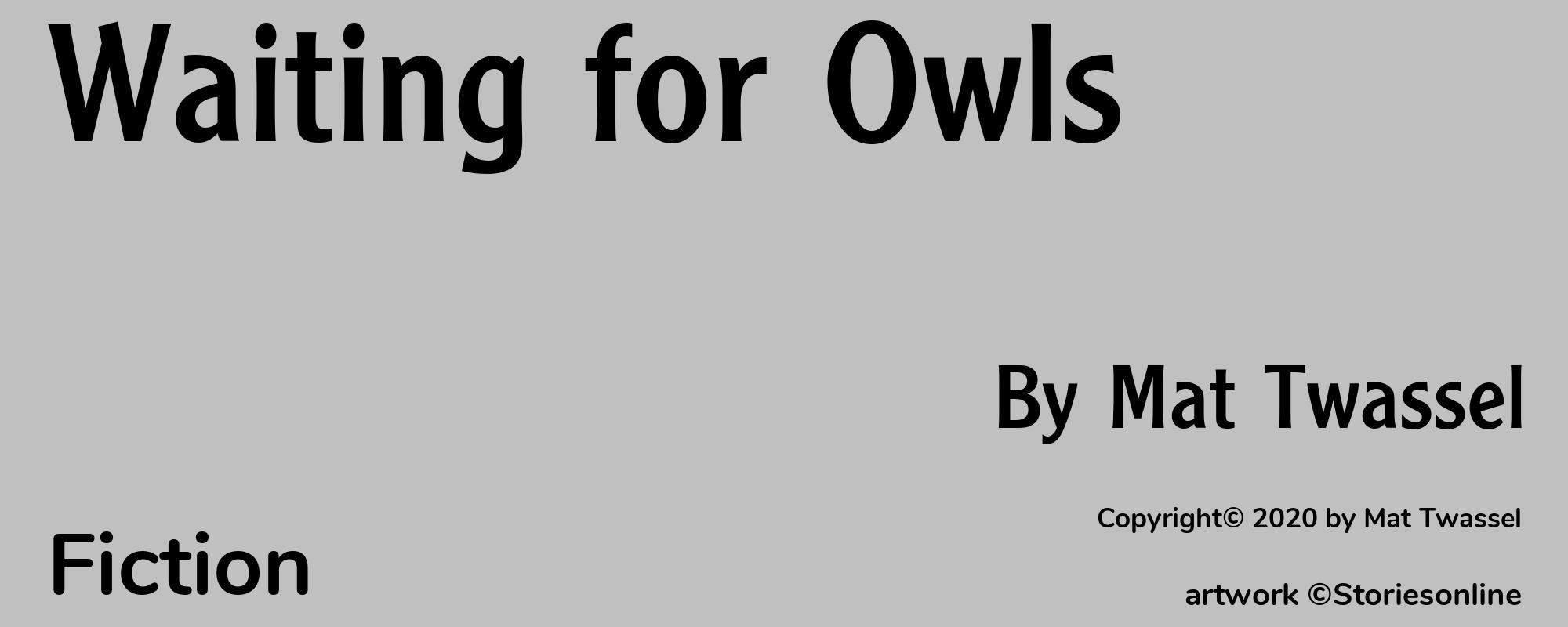 Waiting for Owls - Cover