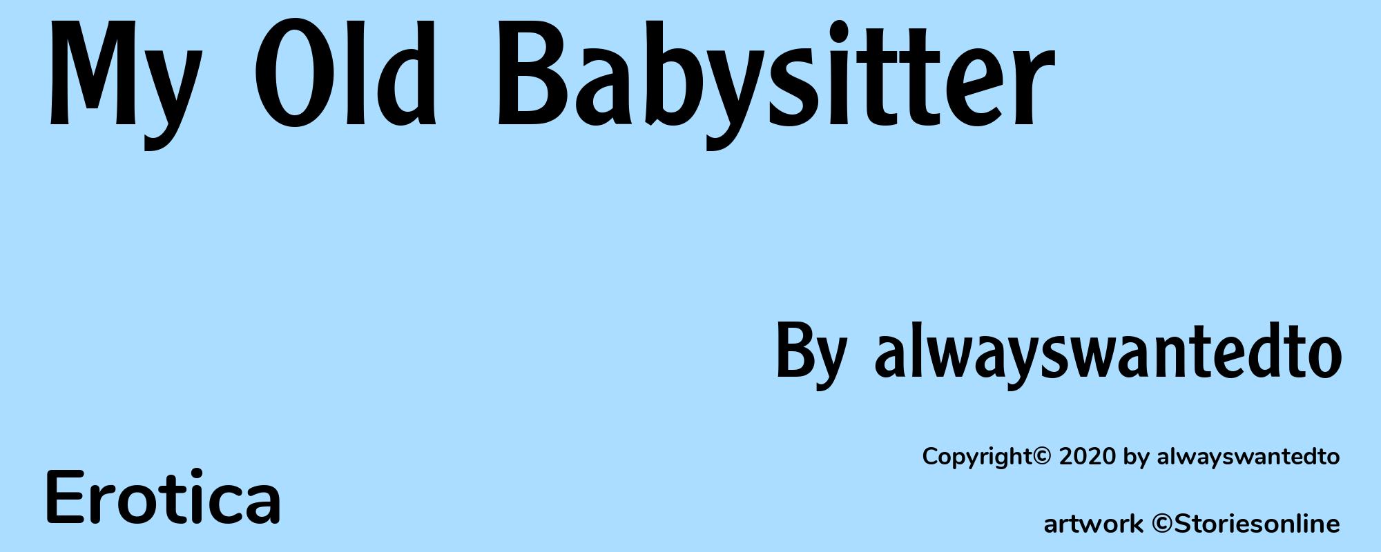 My Old Babysitter - Cover