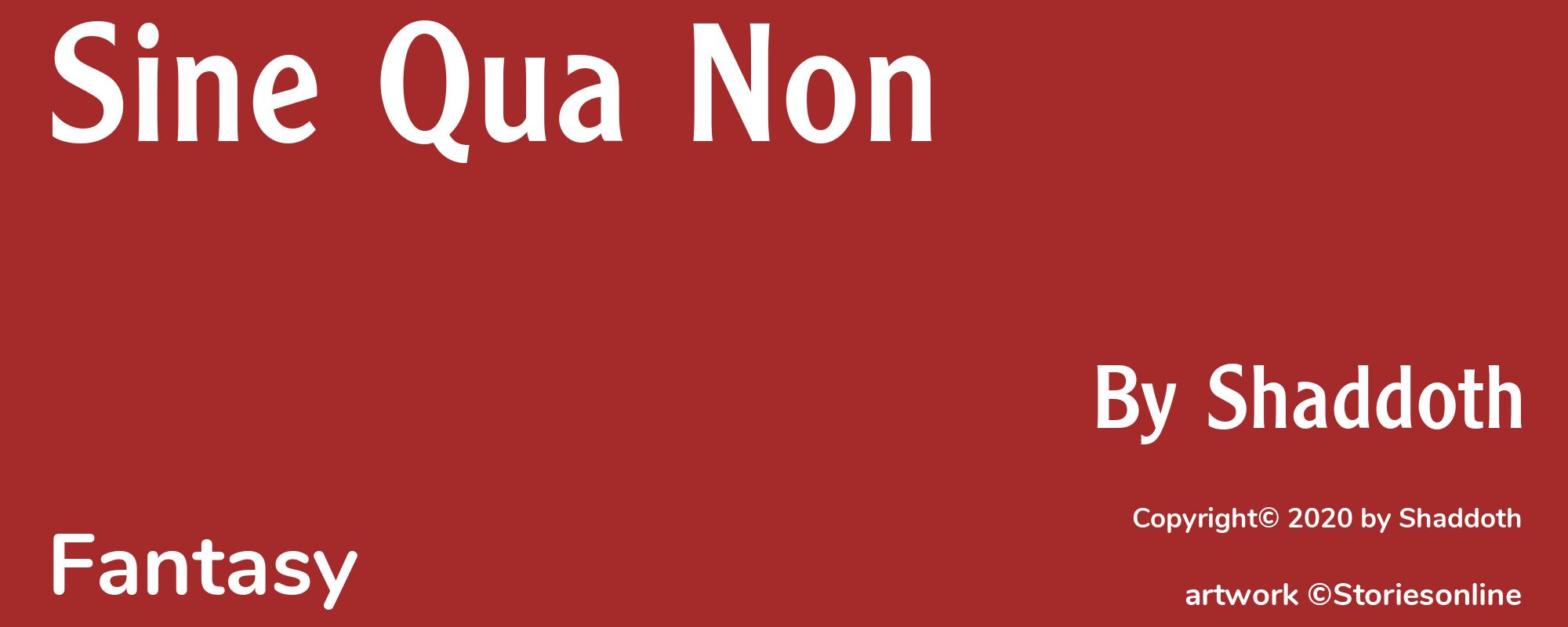 Sine Qua Non - Cover