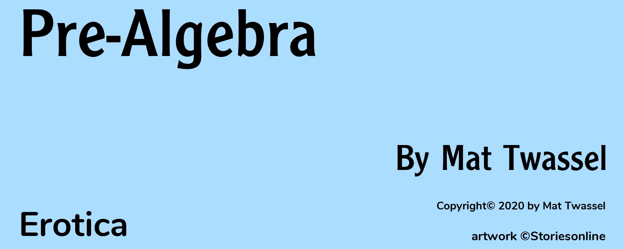 Pre-Algebra - Cover