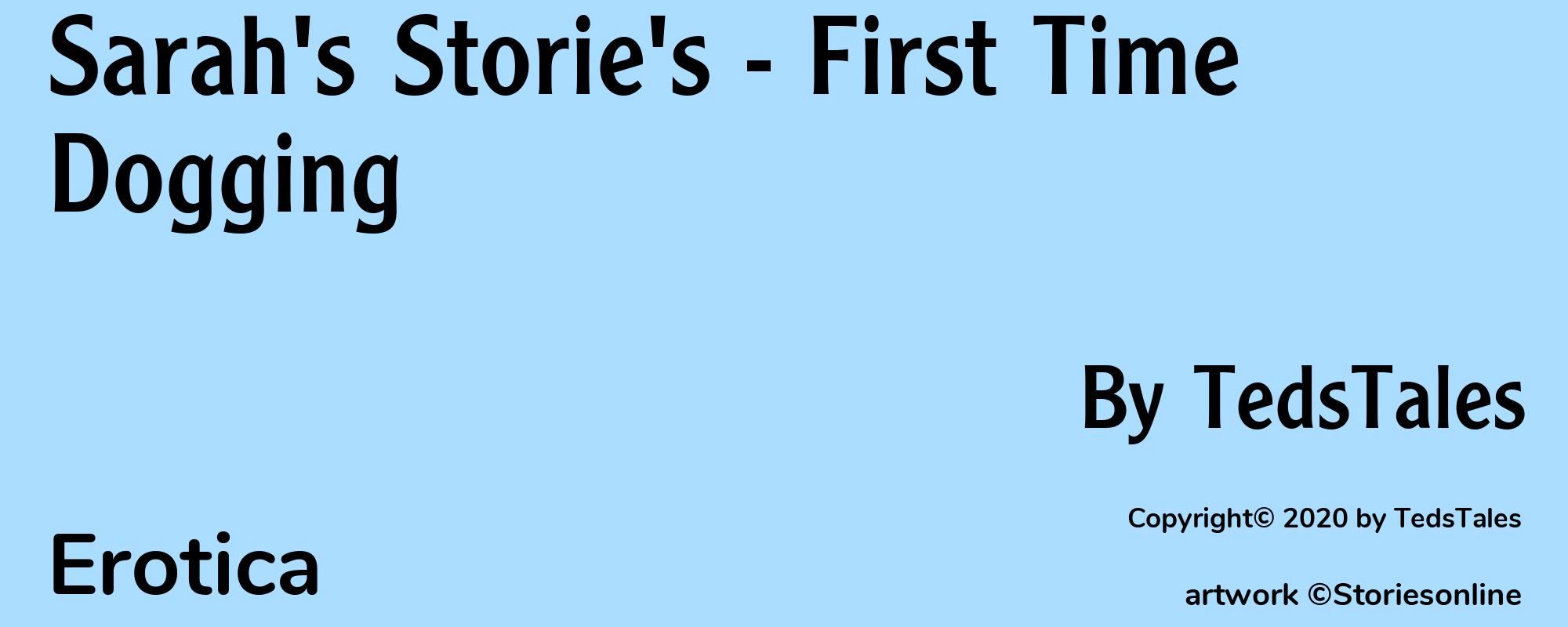 Sarah's Storie's - First Time Dogging - Cover