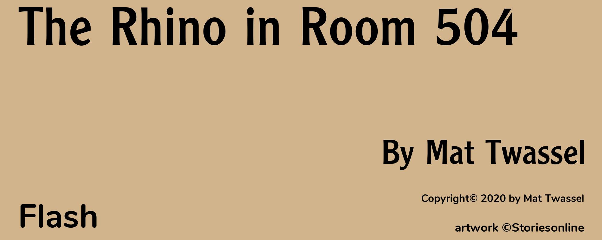 The Rhino in Room 504 - Cover