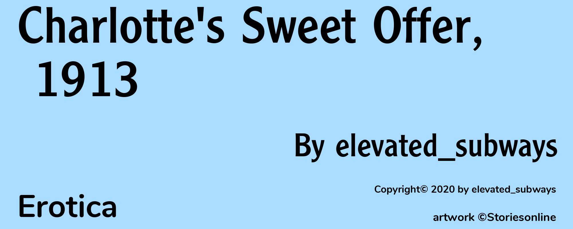 Charlotte's Sweet Offer, 1913 - Cover