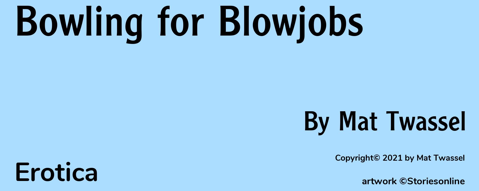 Bowling for Blowjobs - Cover