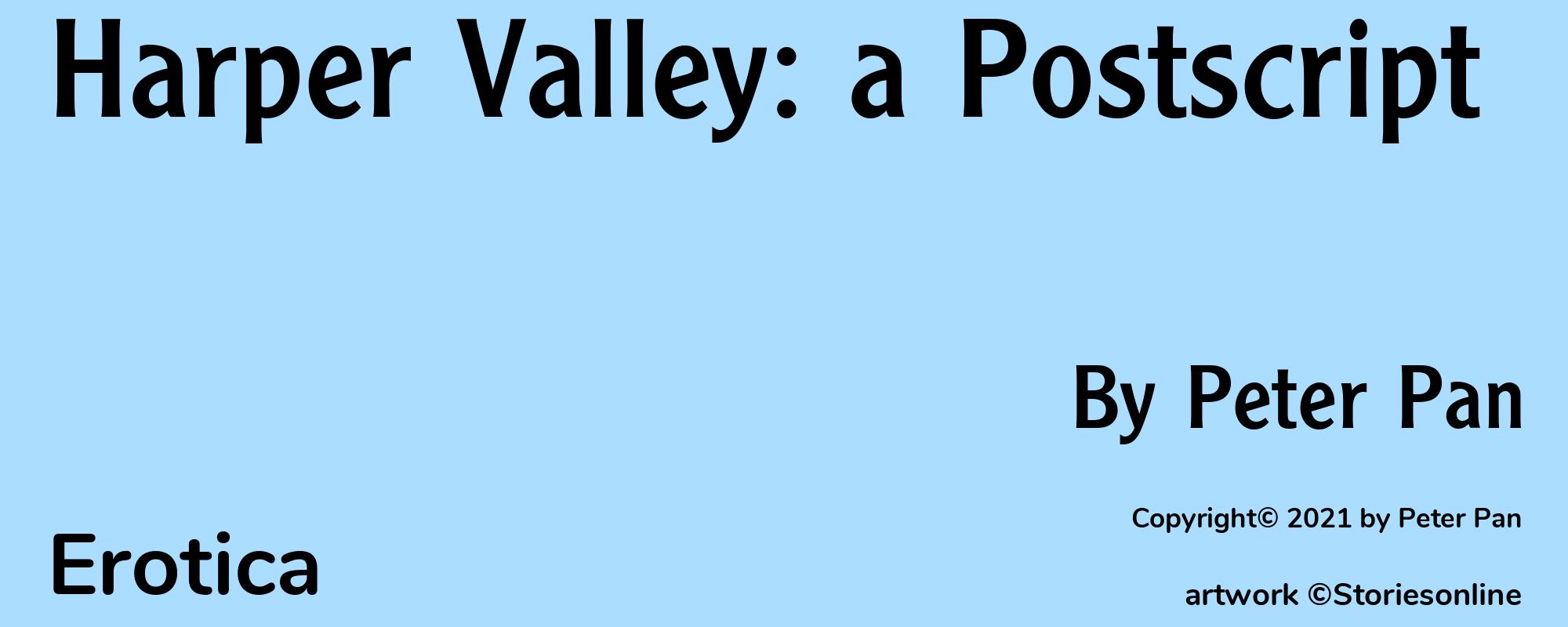 Harper Valley: a Postscript - Cover