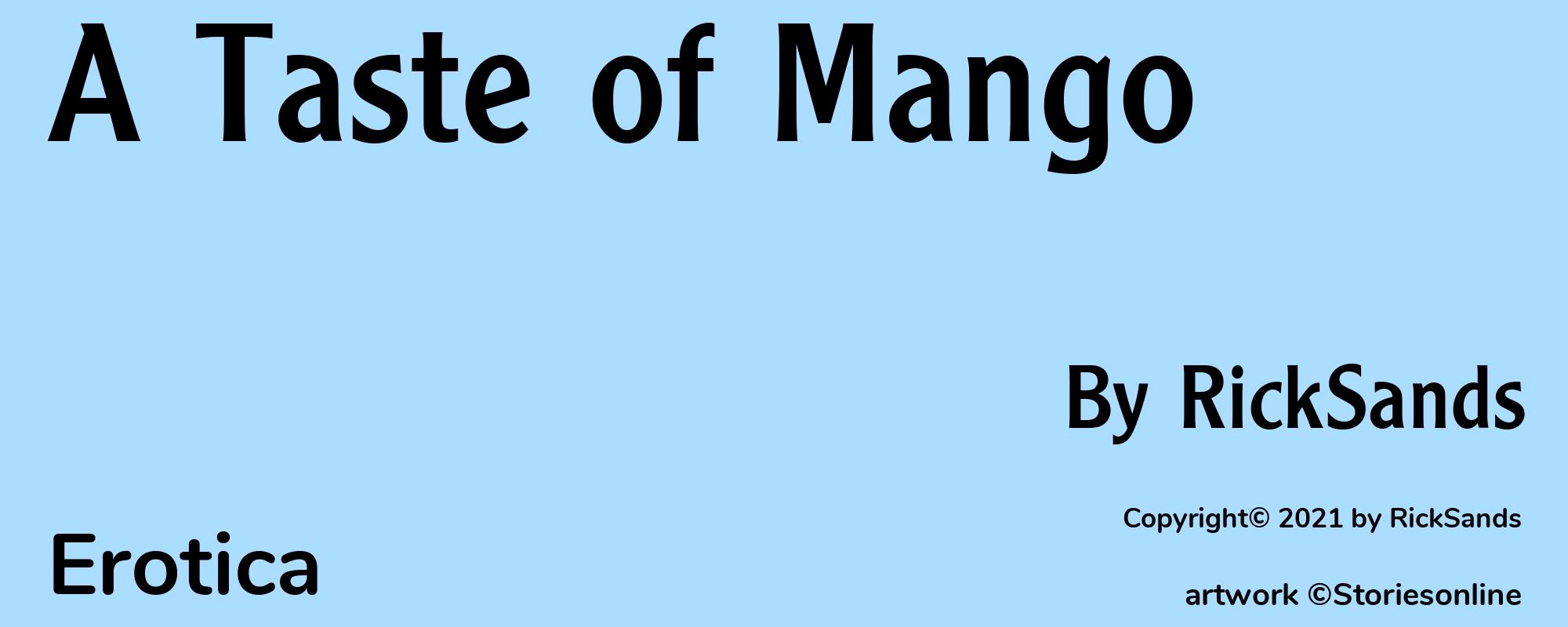 A Taste of Mango - Cover