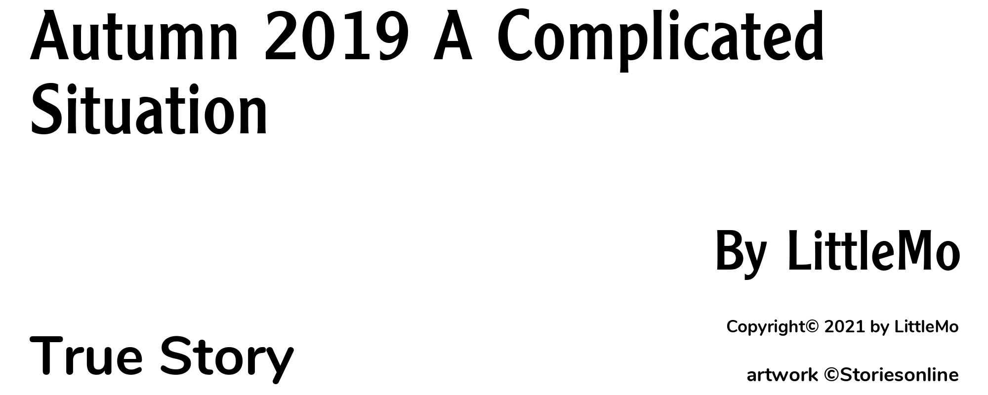 Autumn 2019 A Complicated Situation - Cover
