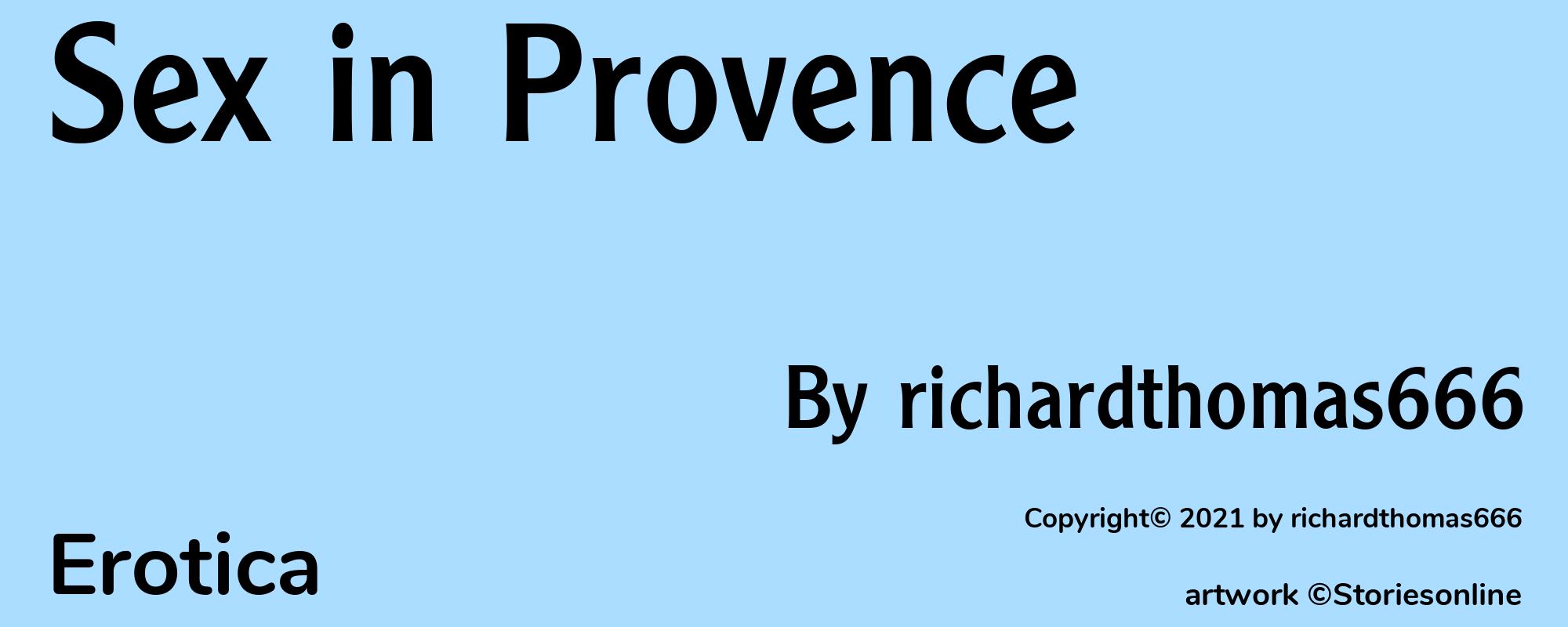 Sex in Provence - Cover