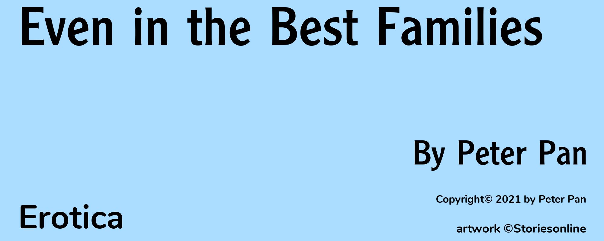 Even in the Best Families - Cover