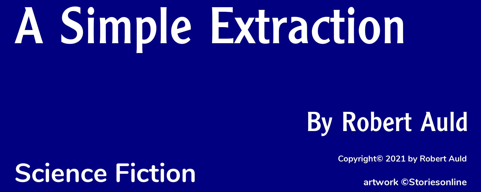 A Simple Extraction - Cover