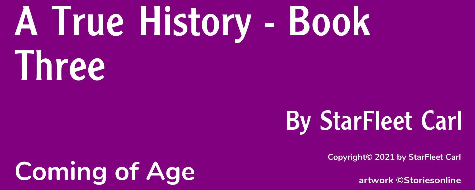 A True History - Book Three - Cover