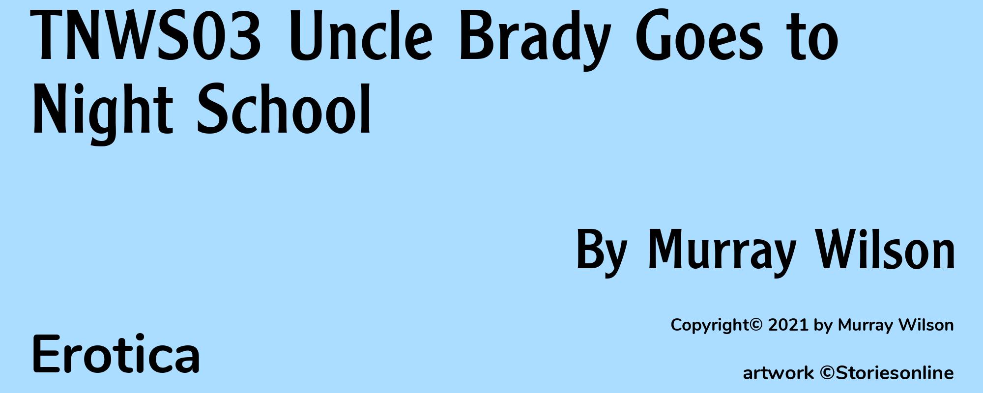 TNWS03 Uncle Brady Goes to Night School - Cover