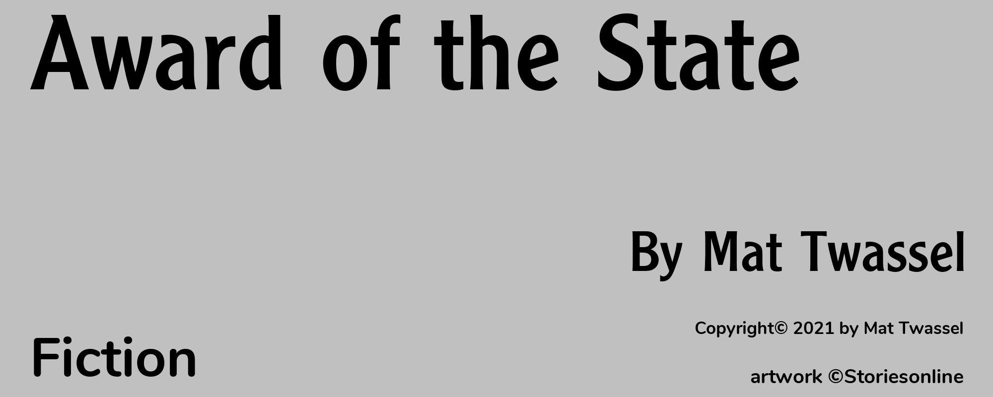 Award of the State - Cover