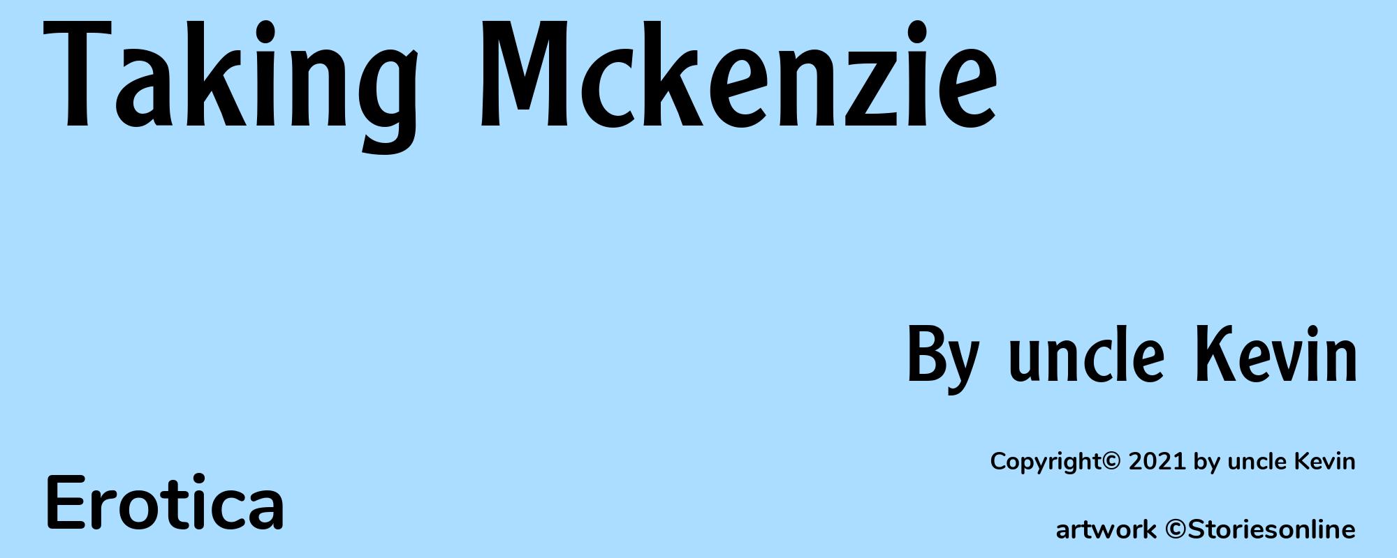 Taking Mckenzie - Cover