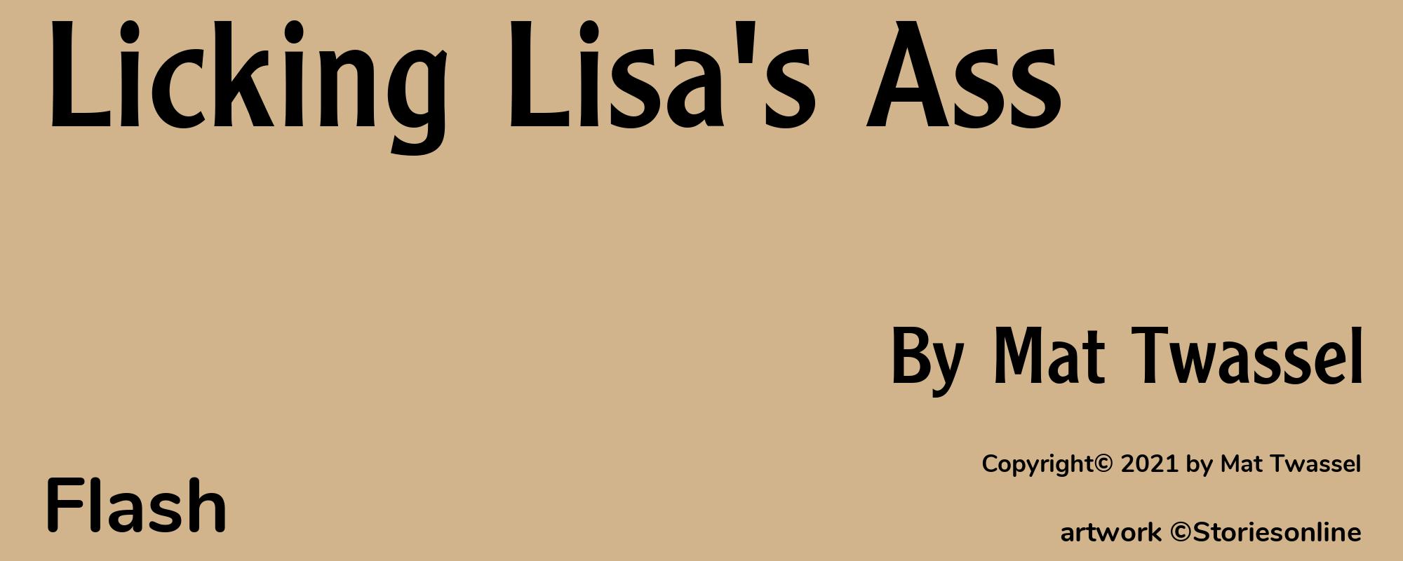 Licking Lisa's Ass - Cover