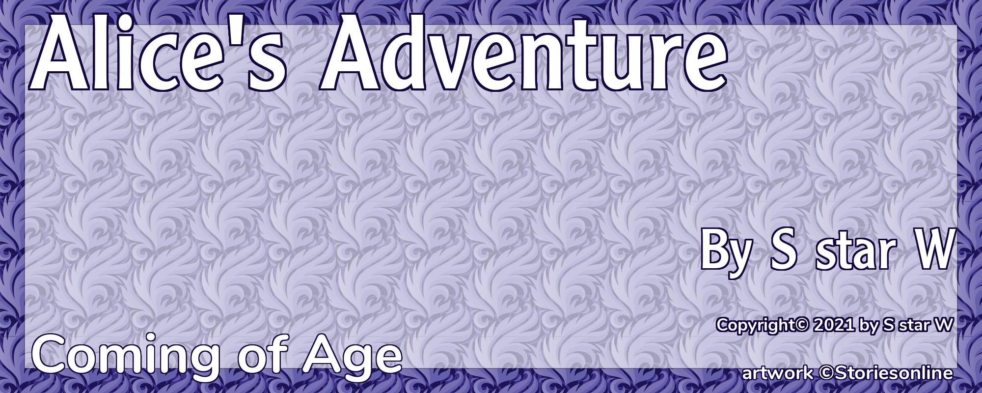 Alice's Adventure - Cover